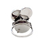Witgouden design ring met onyx en diamant 14 karaat