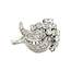 Witgouden cocktail ring met diamant 14 krt