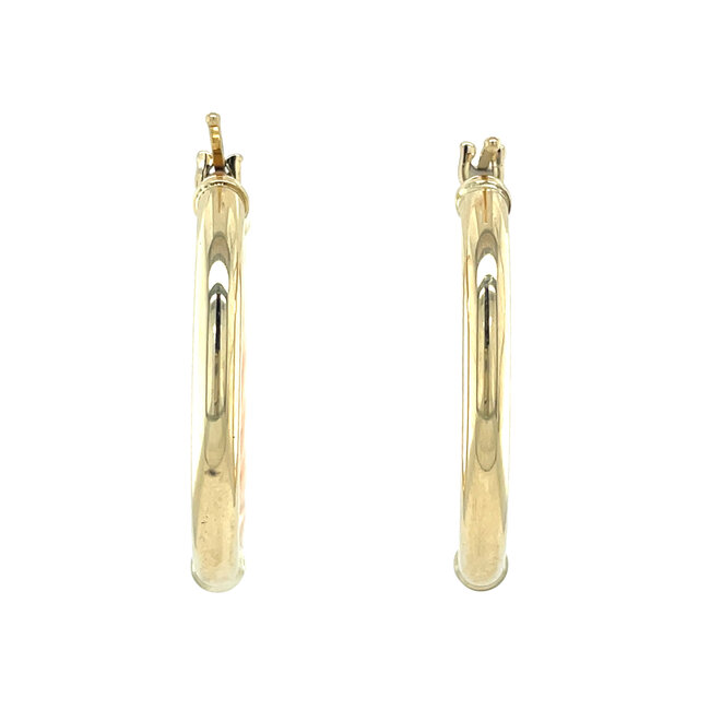 Tricolour gold earrings 14 karat