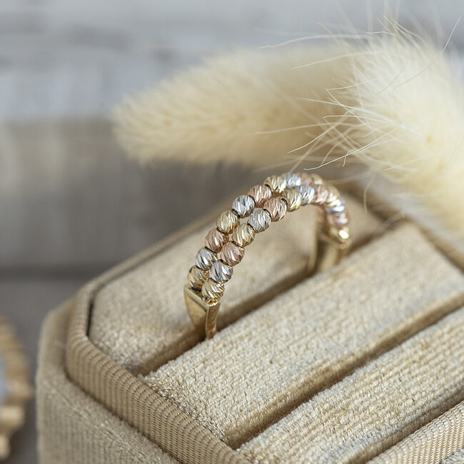 Tricolor Goldring 18 Karat