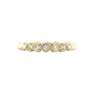 Goldener Ring mit Zirkonia