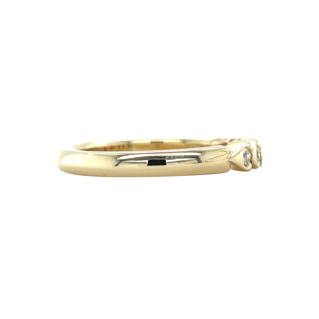 Gouden ring met zirkonia 14 karaat