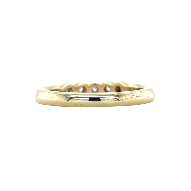 Goldener Ring mit Zirkonia 14 Karat