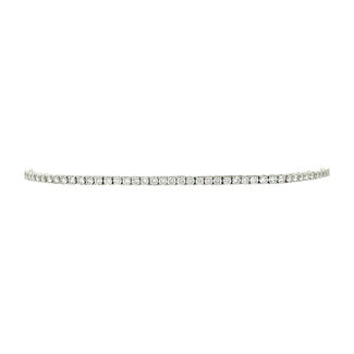 White gold tennis bracelet