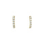 14 karat gold stud earrings with zirconia