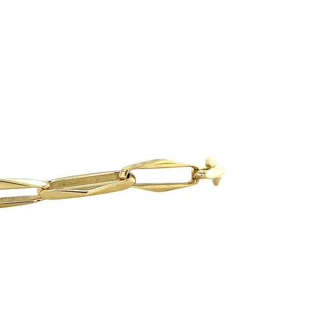 Gold closed for ever bracelet 18 cm 14 karat