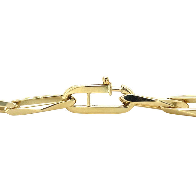 Goldenes Armband für immer geschlossen 18 cm 14 Karat