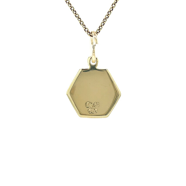 Goldener Anhänger Maria/Jesus 13 Karat