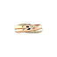 Tricolour gold ring 14 karat