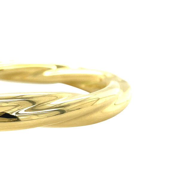 Gouden bangle getordeerd 18 karaat