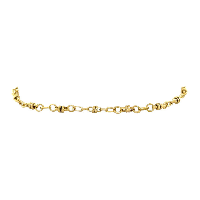 Gouden armband 21 cm 14 karaat