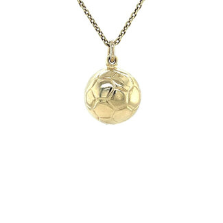Gold football pendant