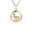Gouden sterrenbeeld hanger Ram 14 karaat