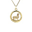 Gouden sterrenbeeld hanger Ram 14 karaat