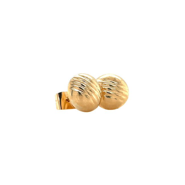 Rose gold stud earrings 14 karat