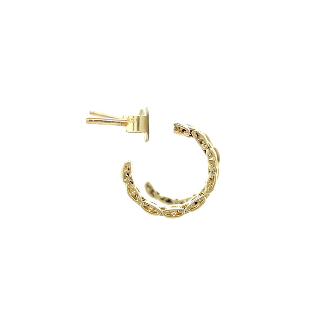 Golden rolex stud earrings 14 karat