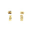 Golden rolex stud earrings 14 karat