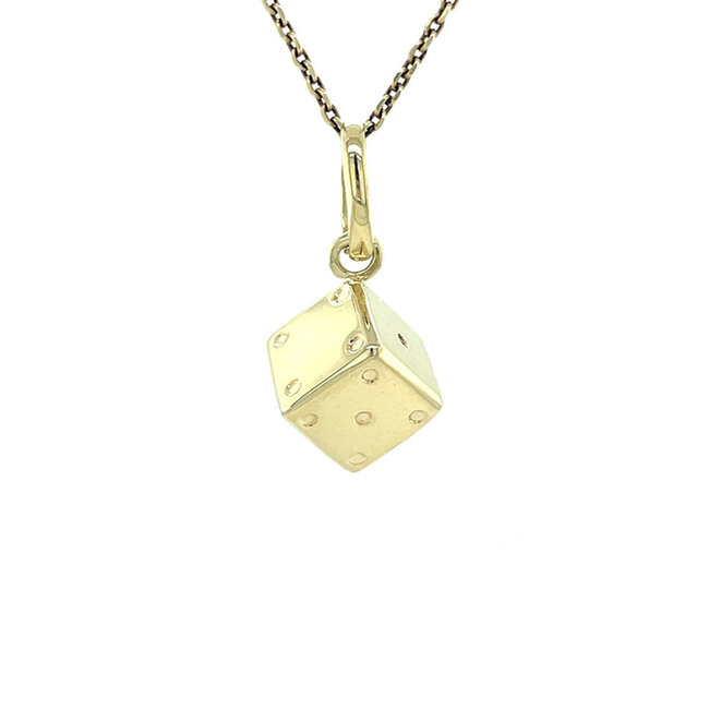 14 karat gold die pendant