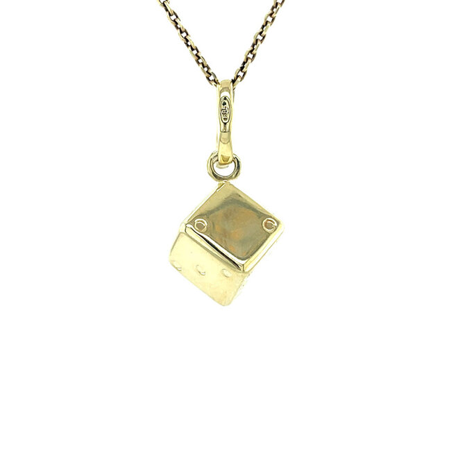 14 karat gold die pendant