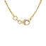Gold Figaro necklace 45.5 cm 14 karat