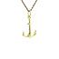 Gold anchor pendant 14 karat
