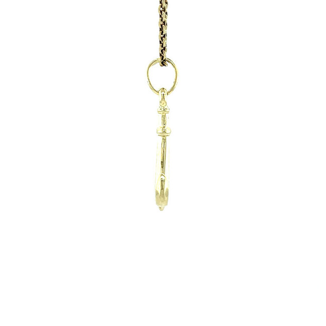 Gouden hanger anker 14 karaat