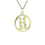 Gold pendant zodiac sign Gemini 14 karat