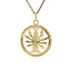 Gold pendant zodiac sign Cancer 14 karat