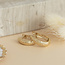 Gouden oorringen fantasie 14 karaat