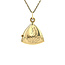 Gold medallion pendant 14 karat