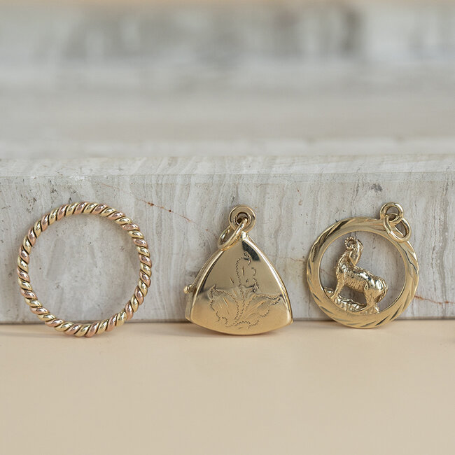 Gouden medaillon hanger 14 karaat