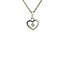 White gold heart pendant 14 karat