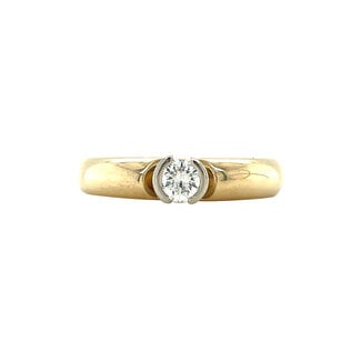Gouden ring met diamant