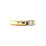 Gold solitaire ring with diamond Le Chic 14 karat