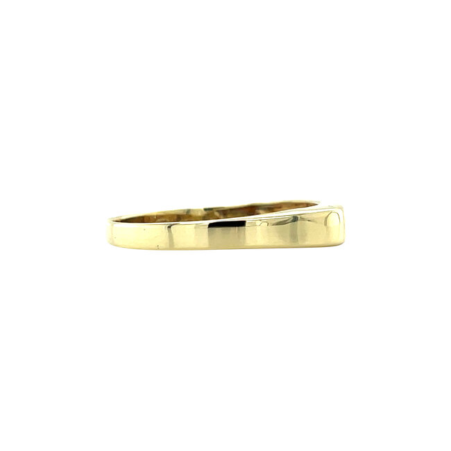 Goldener Ring mit Diamant 14 kt