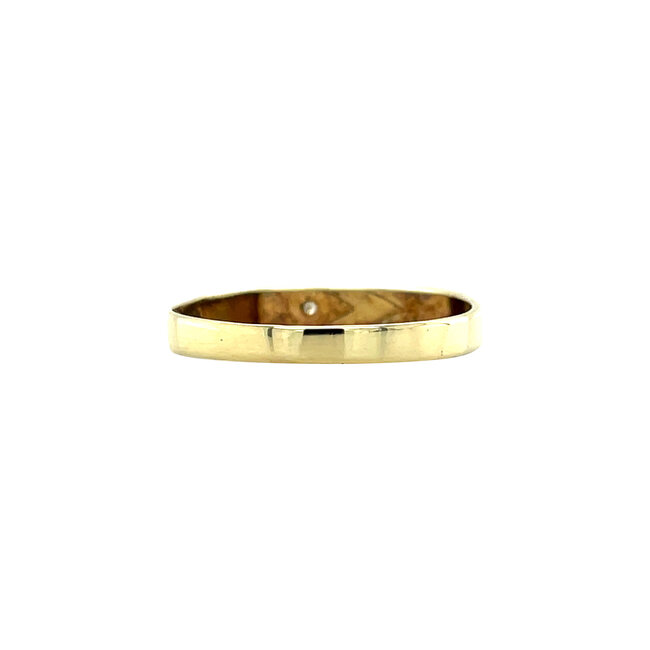 Gouden ring met diamant 14 krt