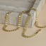 Golden fantasy choker 45 cm 14 karat