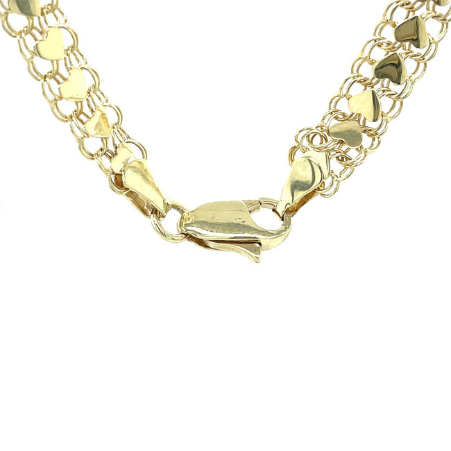 Golden fantasy choker 45 cm 14 karat