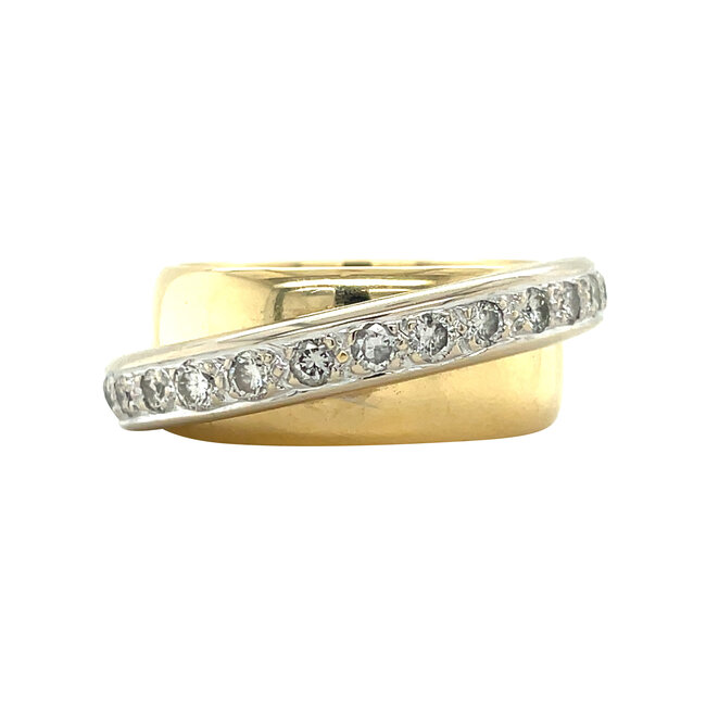 Gold ring with diamond 18 karat