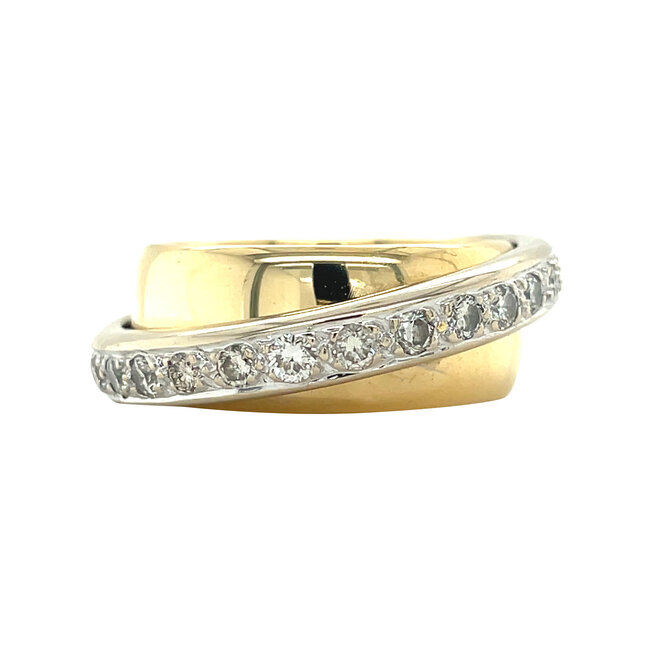 Gold ring with diamond 18 karat