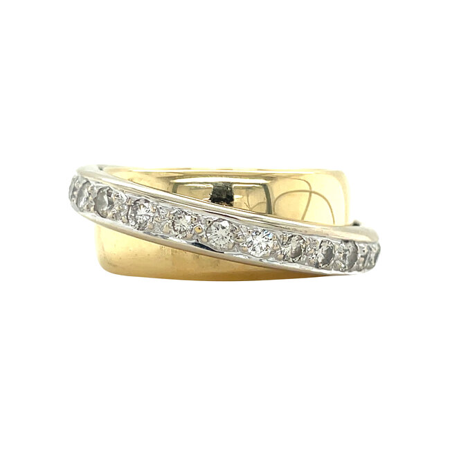 Gold ring with diamond 18 karat