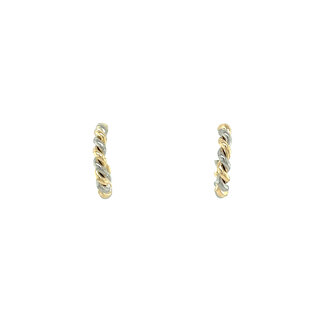 Gold stud earrings