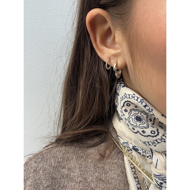 Gouden oorstekers 14 karaat