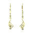 Gouden oorhangers met zirkonia 14 karaat