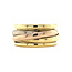 Tricolour gouden ring 18 karaat