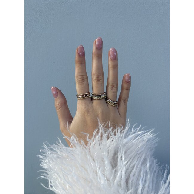 Gold (stackable) ring 14 karat