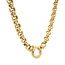 Gold jasseron necklace 50 cm 14 karat