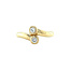 14 karat gold signet ring with diamond