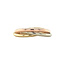 Tricolour gouden ring 14 karaat