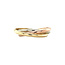 Tricolour gouden ring 14 karaat